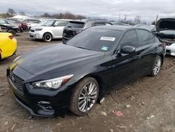 Infiniti Q50 Luxe salvage cars for sale: 2018 Infiniti Q50 Luxe