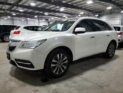 Copart select cars for sale at auction: 2016 Acura MDX Technology