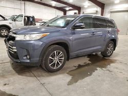 Salvage cars for sale at Avon, MN auction: 2018 Toyota Highlander SE