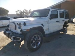 Salvage cars for sale from Copart Vallejo, CA: 2018 Jeep Wrangler Unlimited Sahara