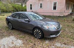 Salvage cars for sale at Kansas City, KS auction: 2014 Honda Accord Touring Hybrid