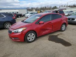 Salvage cars for sale from Copart Pennsburg, PA: 2016 KIA Forte LX
