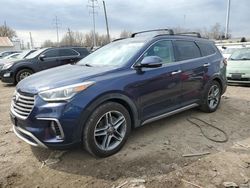 Salvage cars for sale from Copart Columbus, OH: 2017 Hyundai Santa FE SE Ultimate