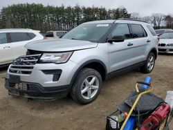 Salvage cars for sale from Copart North Billerica, MA: 2018 Ford Explorer