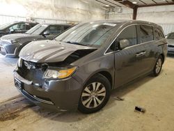 Salvage cars for sale at Milwaukee, WI auction: 2014 Honda Odyssey EXL