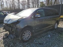 Salvage cars for sale at Waldorf, MD auction: 2014 Toyota Sienna XLE