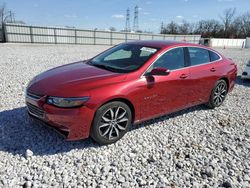 Salvage cars for sale at Barberton, OH auction: 2017 Chevrolet Malibu LT