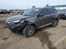 2017 Mitsubishi Outlander ES en venta en Woodhaven, MI