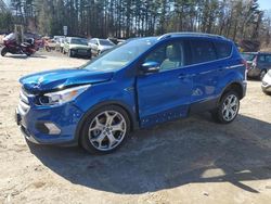 Salvage cars for sale from Copart North Billerica, MA: 2019 Ford Escape Titanium