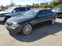 Flood-damaged cars for sale at auction: 2008 BMW 750 I