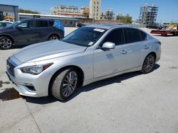 Salvage cars for sale at New Orleans, LA auction: 2019 Infiniti Q50 Luxe