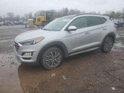 Salvage cars for sale at Chalfont, PA auction: 2021 Hyundai Tucson Limited