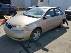 Salvage cars for sale at Vallejo, CA auction: 2005 Toyota Corolla CE