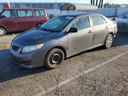 Salvage cars for sale from Copart Van Nuys, CA: 2009 Toyota Corolla Base