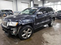 Salvage cars for sale from Copart Ham Lake, MN: 2013 Jeep Grand Cherokee Overland