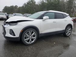 Salvage cars for sale at Exeter, RI auction: 2022 Chevrolet Blazer Premier
