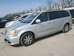 Salvage cars for sale at Bridgeton, MO auction: 2012 Chrysler Town & Country Touring
