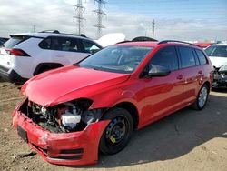 Volkswagen salvage cars for sale: 2017 Volkswagen Golf Sportwagen S