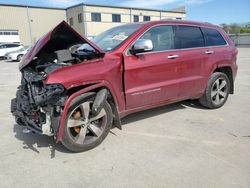 Jeep Grand Cherokee Overland salvage cars for sale: 2014 Jeep Grand Cherokee Overland