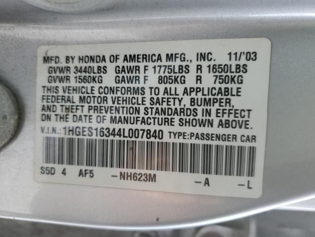 2004 Honda Civic DX VP