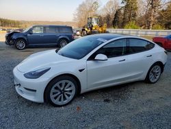 Salvage cars for sale from Copart Concord, NC: 2021 Tesla Model 3