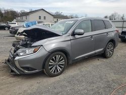 Salvage cars for sale at York Haven, PA auction: 2019 Mitsubishi Outlander SE