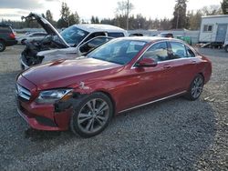 Salvage cars for sale from Copart Graham, WA: 2016 Mercedes-Benz C300