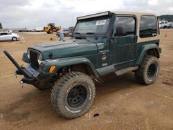 Salvage cars for sale from Copart Longview, TX: 2000 Jeep Wrangler / TJ Sahara