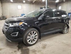 Salvage cars for sale at Blaine, MN auction: 2018 Ford Edge Titanium