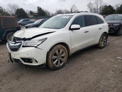 Acura MDX Advance salvage cars for sale: 2016 Acura MDX Advance