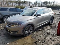 Salvage cars for sale from Copart Waldorf, MD: 2016 Lincoln MKX Reserve