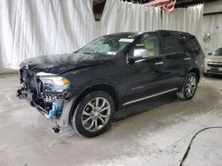 Salvage cars for sale from Copart Albany, NY: 2017 Dodge Durango Citadel