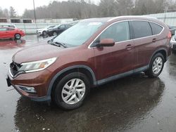Salvage cars for sale at Assonet, MA auction: 2015 Honda CR-V EXL