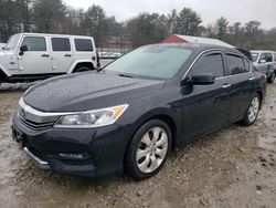 Salvage cars for sale at Mendon, MA auction: 2017 Honda Accord EXL