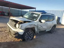 Salvage cars for sale at Andrews, TX auction: 2017 Jeep Renegade Latitude