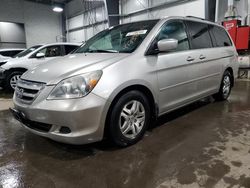 Salvage cars for sale at Ham Lake, MN auction: 2007 Honda Odyssey EX