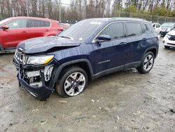 Salvage cars for sale from Copart Waldorf, MD: 2021 Jeep Compass Limited