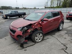 Salvage cars for sale at Dunn, NC auction: 2017 KIA Sportage LX
