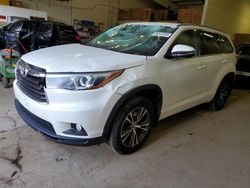 Salvage cars for sale at Ham Lake, MN auction: 2016 Toyota Highlander XLE