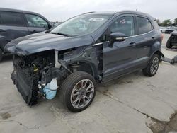 Salvage cars for sale from Copart Grand Prairie, TX: 2021 Ford Ecosport Titanium