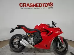 Salvage motorcycles for sale at Dallas, TX auction: 2021 Ducati Supersport