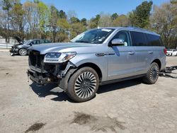 Salvage cars for sale from Copart Austell, GA: 2021 Lincoln Navigator Black Label