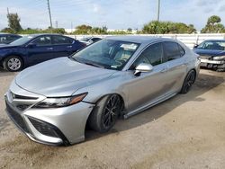Salvage cars for sale at Miami, FL auction: 2022 Toyota Camry SE