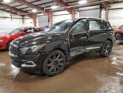 Salvage cars for sale from Copart Lansing, MI: 2020 Infiniti QX60 Luxe