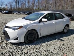Salvage cars for sale from Copart Waldorf, MD: 2017 Toyota Corolla L