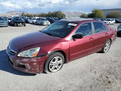 Salvage cars for sale from Copart Las Vegas, NV: 2006 Honda Accord SE