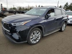 Vehiculos salvage en venta de Copart Denver, CO: 2022 Toyota Highlander Hybrid Limited