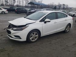 Salvage cars for sale from Copart Spartanburg, SC: 2016 Chevrolet Cruze LT