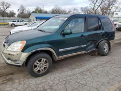 Salvage cars for sale from Copart Wichita, KS: 2002 Honda CR-V EX