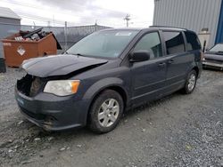 Salvage cars for sale from Copart Elmsdale, NS: 2012 Dodge Grand Caravan SE